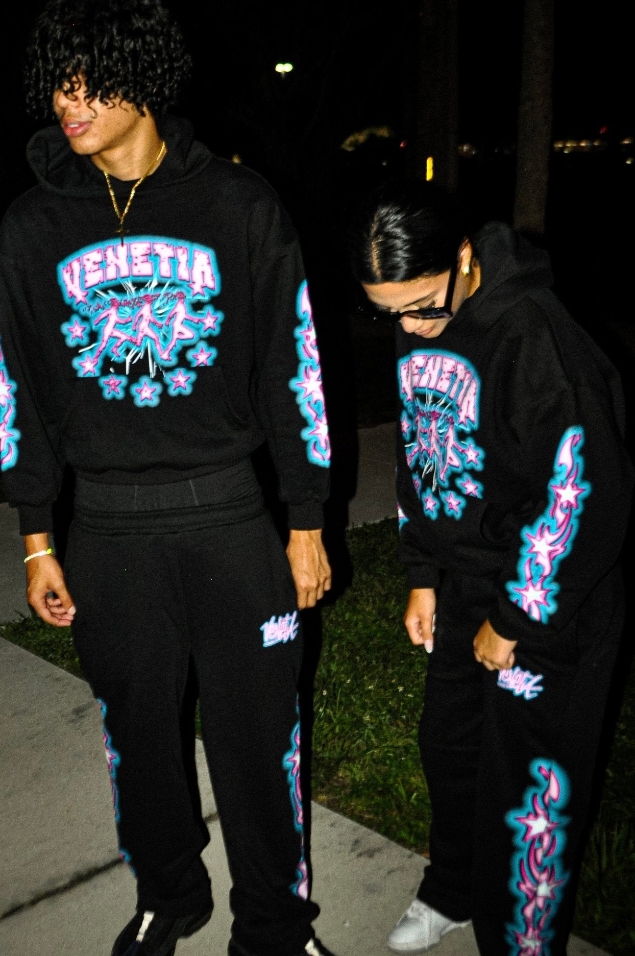 "BLACK" STAR RUNNER SWEATS